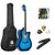 ARCTIC Sky series 39" Guitar (with Truss Rod) with Bag, 3 Picks, Strap & String Set. Standard Pack Blue