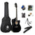 ARCTIC Sky Series 39" Guitar (with Truss Rod) with Bag, 3 Picks, Strap, String Set, Guitar Stand, Tuner & Capo. Ultra pack Black