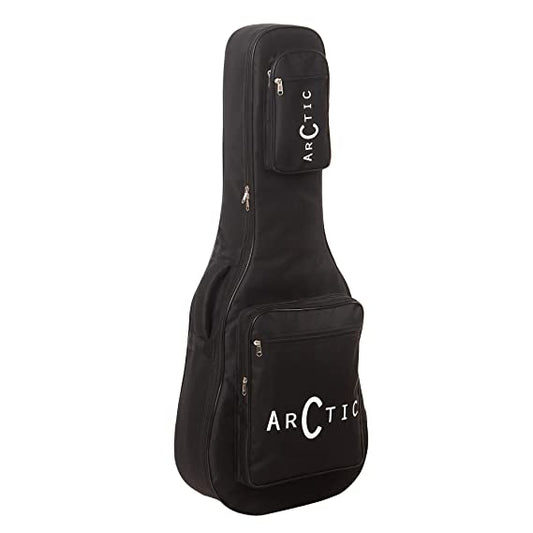 ARCTIC AR-AG-BB Acoustic Guitar Bag/Cover with Foam Padding {Black} Strong and Durable for all sizes and shapes folk/classical guitars 38", 39", 40", 41"