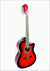 ARCTIC Sky series 39" Guitar (with Truss Rod) with Bag, 3 Picks, Strap, String Set, Guitar Stand, Tuner & Capo. Ultra pack Red