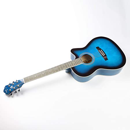 ARCTIC Sky series 39" Guitar (with Truss Rod) with Bag, 3 Picks, Strap, String Set, Guitar Stand, Tuner & Capo. Ultra pack Blue