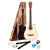 INTERN Cutaway Design Acoustic Guitar Pack -Humidity Proof, Bend resistant, Durable Action, Natural tone & resonance. Natural Carbon Fibre/Fiber Guitar with Bag, Strap, Strings set & Plectrums.(‎INT-CF01-NT)