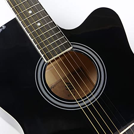 ARCTIC Sky series 39" Guitar (with Truss Rod) with Bag, 3 Picks, Strap & String Set. Standard Pack Black (SK-S39P-BK)