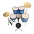 ARCTIC CRONOS 5 Piece Complete Acoustic Drum Kit/Drumset with drumsticks, Cymbals and throne - Nickel Hardware. Best Sounding shells, most durable build, Professional level Configuration. (Blue)