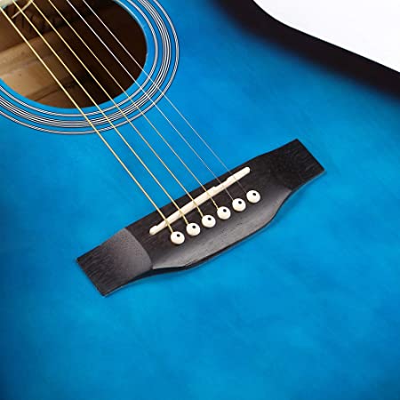 ARCTIC Sky series 39" Guitar (with Truss Rod) with Bag, 3 Picks, Strap, String Set, Guitar Stand, Tuner & Capo. Ultra pack Blue