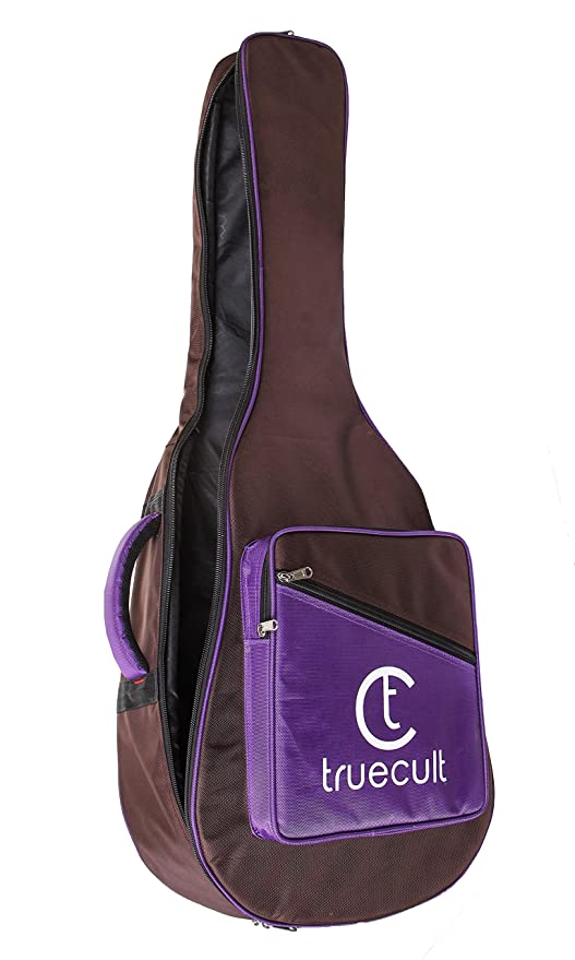 True Cult Acoustic Guitar Bag/Cover with Foam Padding (Coffee) Strong and Durable for all sizes and shapes folk/classical guitars 96.52 cm, 99.06 cm, 101.6 cm, 104.14 cm (38", 39", 40", 41")